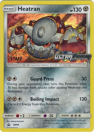 Heatran (SM96) (Staff Prerelease Promo) [Sun & Moon: Black Star Promos] | Deep Dive Games St. Marys