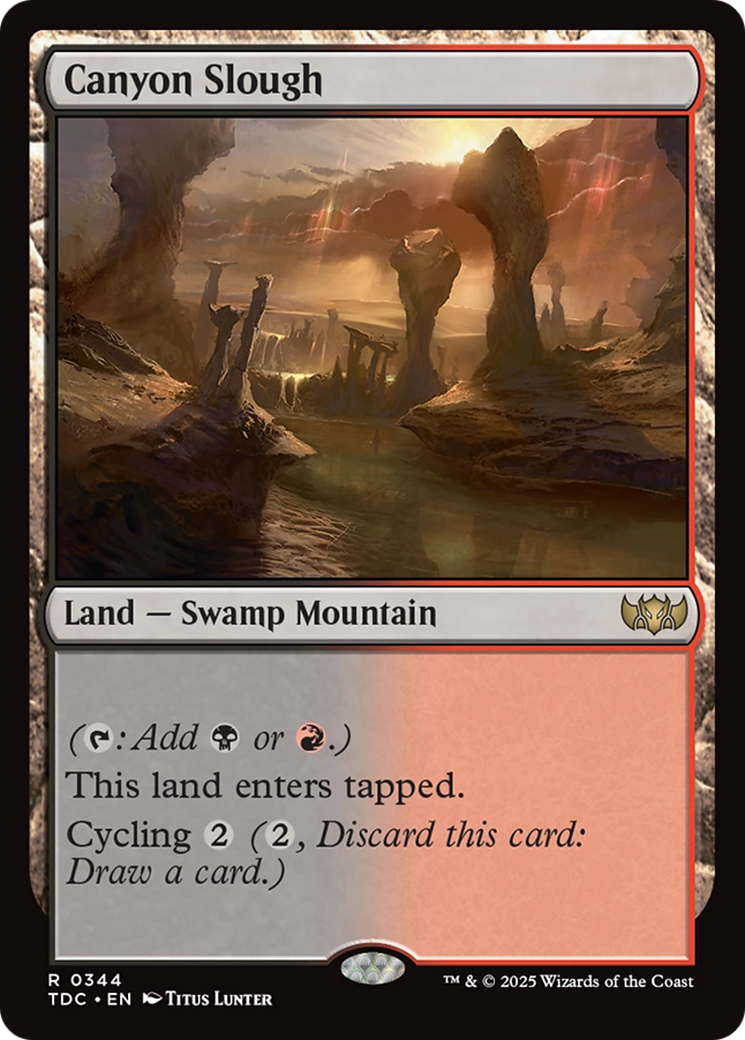 Canyon Slough [Tarkir: Dragonstorm Commander] | Deep Dive Games St. Marys