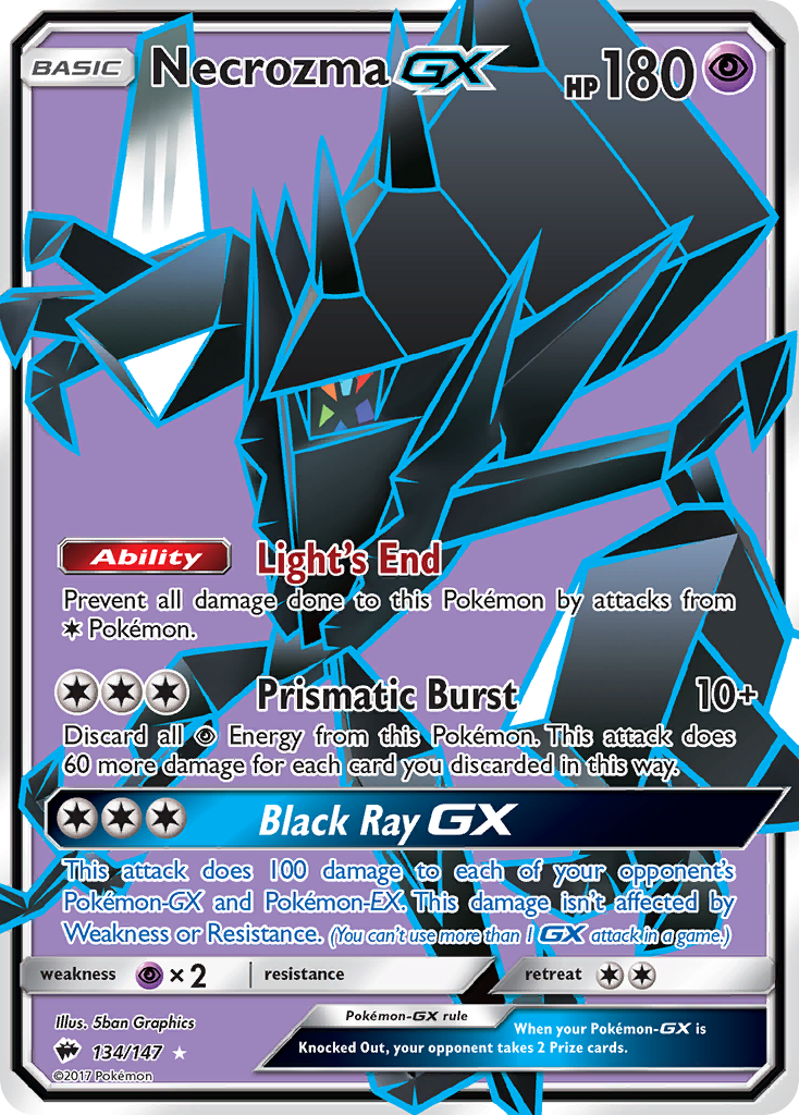 Necrozma GX (134/147) [Sun & Moon: Burning Shadows] | Deep Dive Games St. Marys