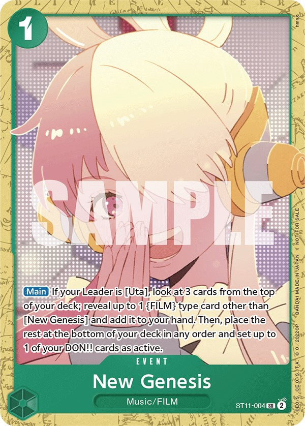 New Genesis (Starter Deck 11: Uta Deck Battle) [One Piece Promotion Cards] | Deep Dive Games St. Marys