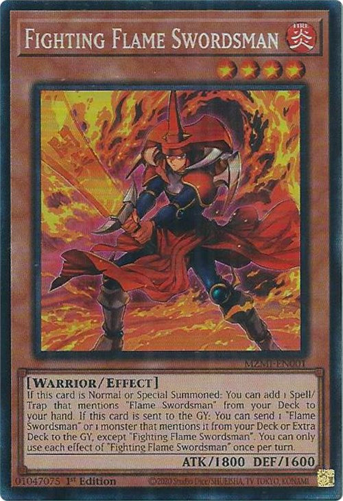 Fighting Flame Swordsman (CR) [MZMI-EN001] Collector's Rare | Deep Dive Games St. Marys