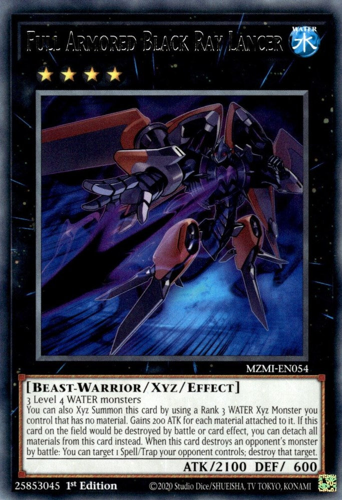 Full Armored Black Ray Lancer [MZMI-EN054] Rare | Deep Dive Games St. Marys