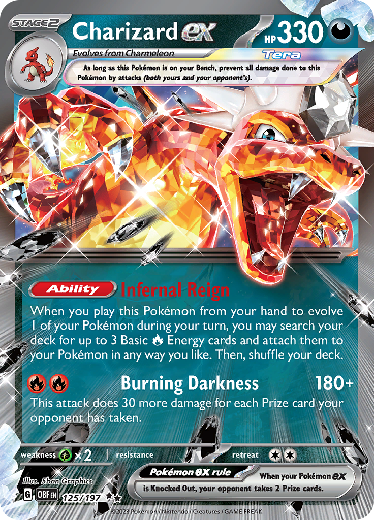 Charizard ex (125/197) [Scarlet & Violet: Obsidian Flames] | Deep Dive Games St. Marys