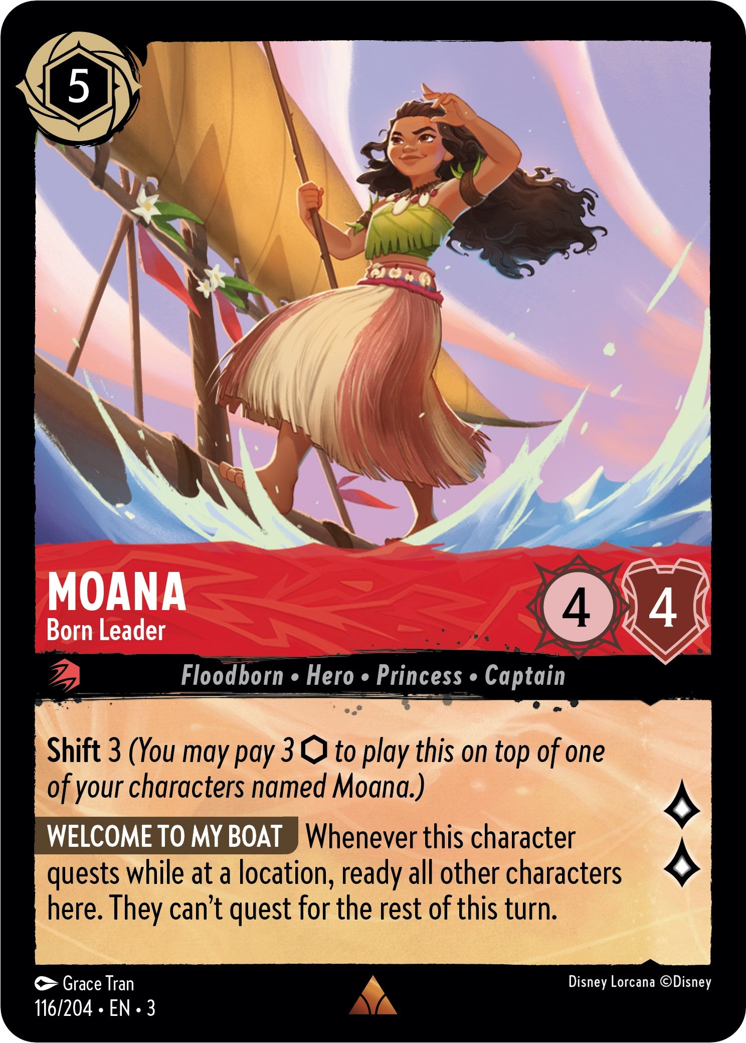 Moana - Born Leader (116/204) [Into the Inklands] | Deep Dive Games St. Marys