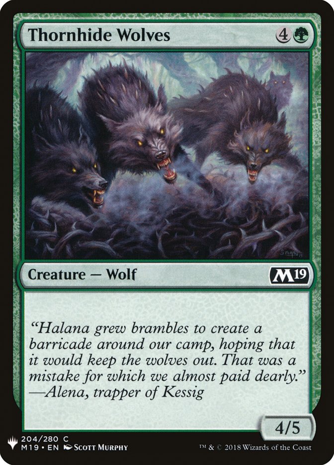 Thornhide Wolves [Mystery Booster] | Deep Dive Games St. Marys
