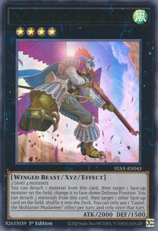 Castel, the Skyblaster Musketeer [STAX-EN043] Ultra Rare | Deep Dive Games St. Marys