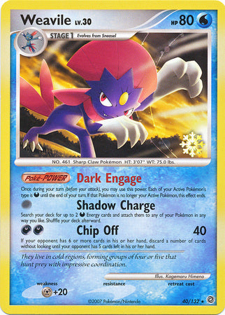 Weavile (40/132) [Countdown Calendar Promos] | Deep Dive Games St. Marys