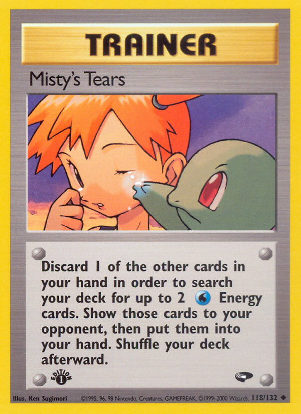 Misty's Tears (118/132) [Gym Challenge 1st Edition] | Deep Dive Games St. Marys