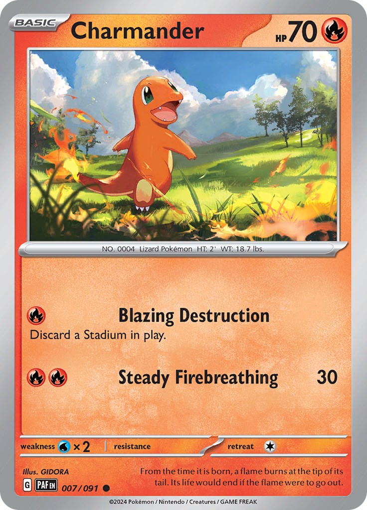 Charmander (007/091) [Scarlet & Violet: Paldean Fates] | Deep Dive Games St. Marys