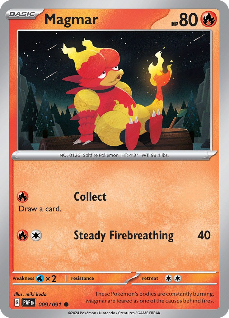 Magmar (009/091) [Scarlet & Violet: Paldean Fates] | Deep Dive Games St. Marys