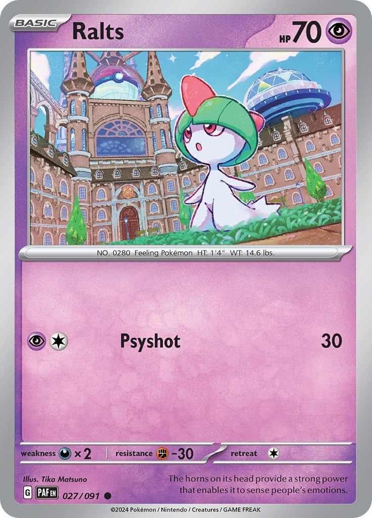 Ralts (027/091) [Scarlet & Violet: Paldean Fates] | Deep Dive Games St. Marys