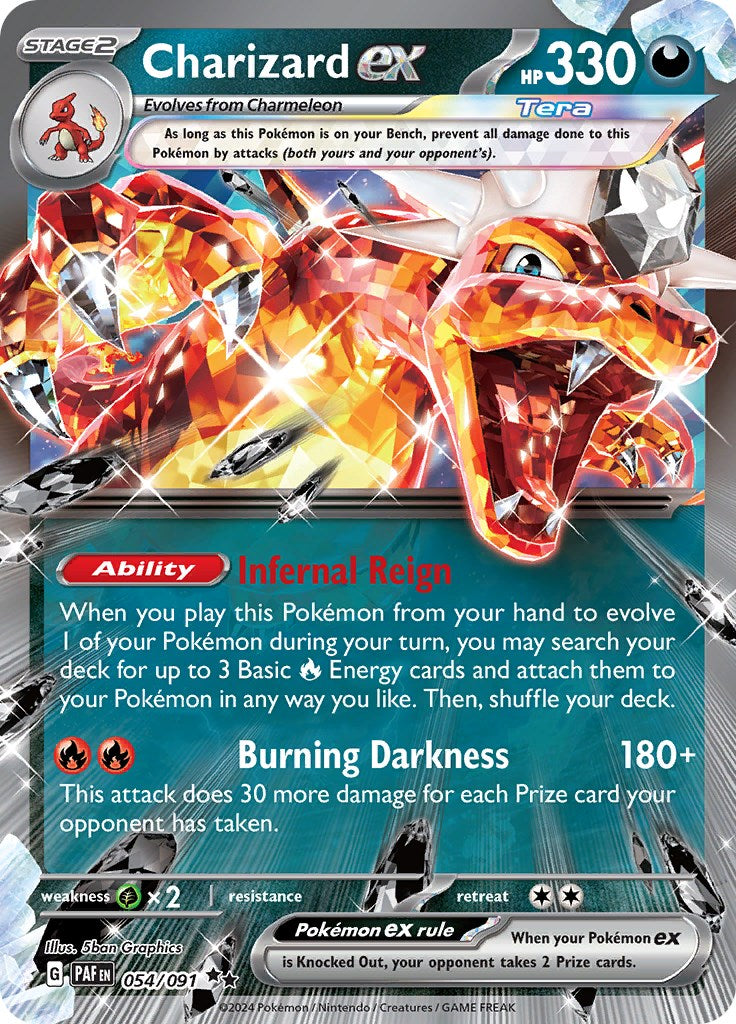 Charizard ex (054/091) [Scarlet & Violet: Paldean Fates] | Deep Dive Games St. Marys