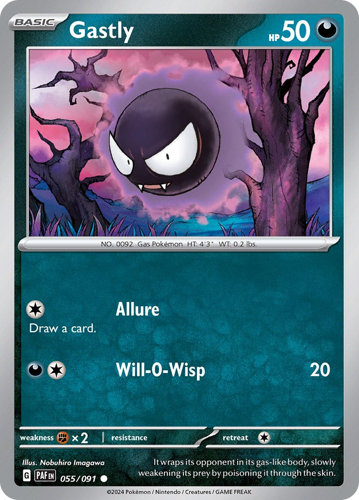 Gastly (055/091) [Scarlet & Violet: Paldean Fates] | Deep Dive Games St. Marys