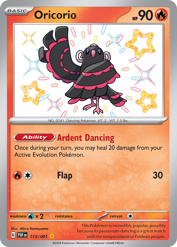 Oricorio (113/091) [Scarlet & Violet: Paldean Fates] | Deep Dive Games St. Marys