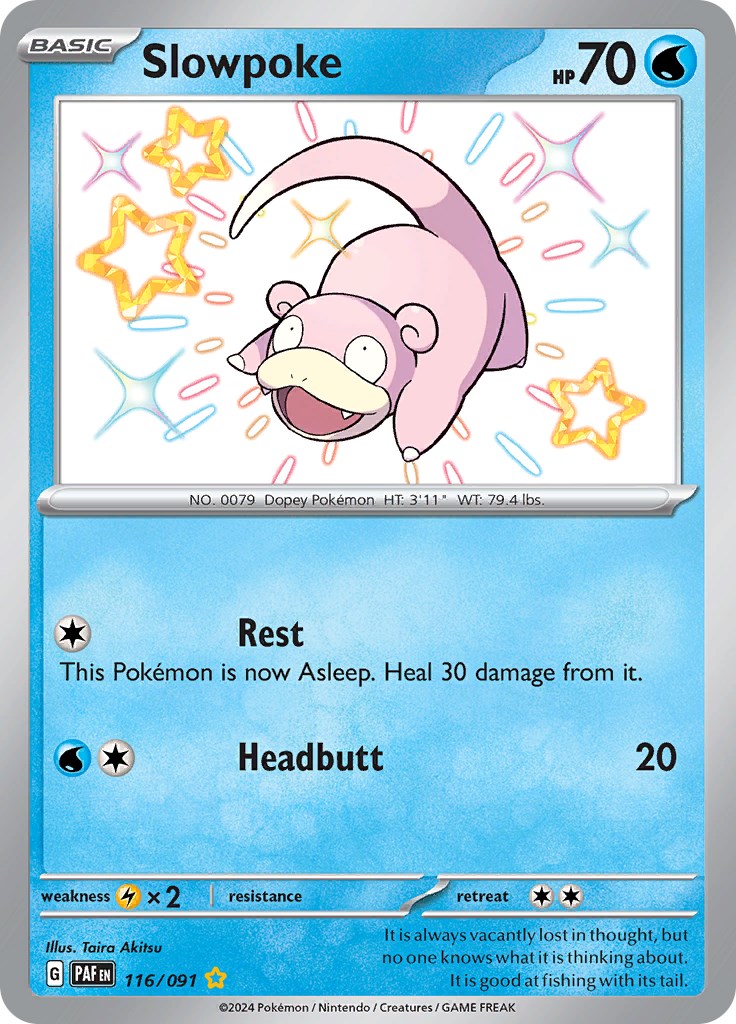 Slowpoke (116/091) [Scarlet & Violet: Paldean Fates] | Deep Dive Games St. Marys