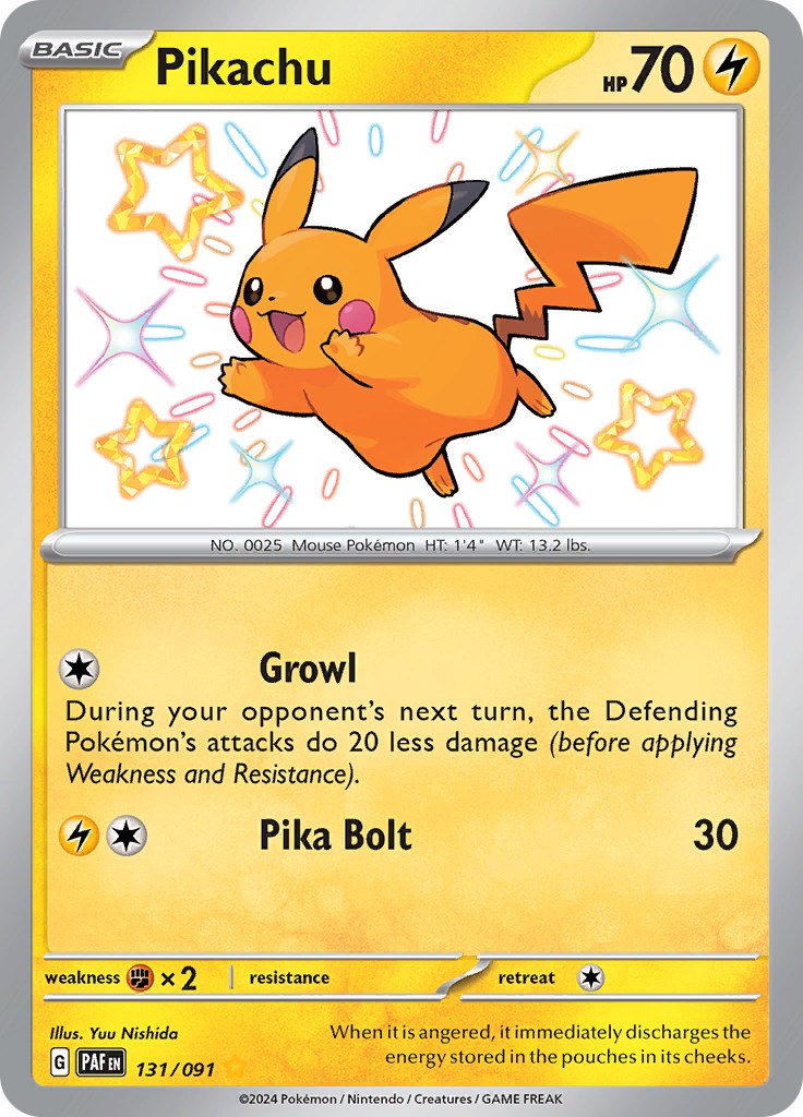 Pikachu (131/091) [Scarlet & Violet: Paldean Fates] | Deep Dive Games St. Marys