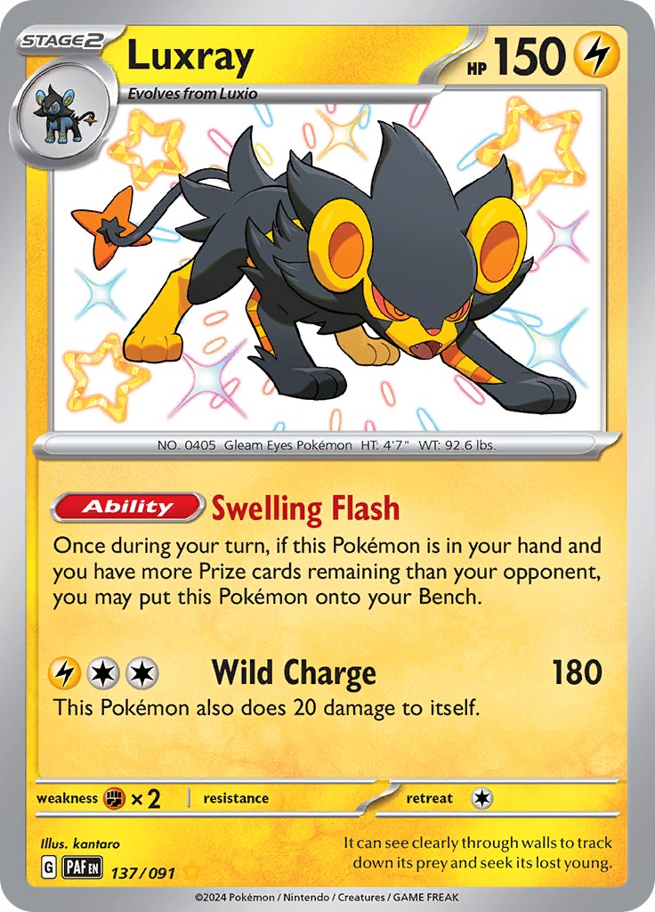 Luxray (137/091) [Scarlet & Violet: Paldean Fates] | Deep Dive Games St. Marys