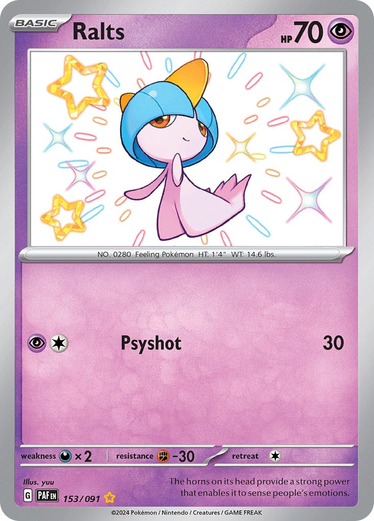 Ralts (153/091) [Scarlet & Violet: Paldean Fates] | Deep Dive Games St. Marys