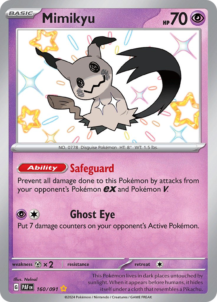 Mimikyu -160/091 [Scarlet & Violet: Paldean Fates] | Deep Dive Games St. Marys