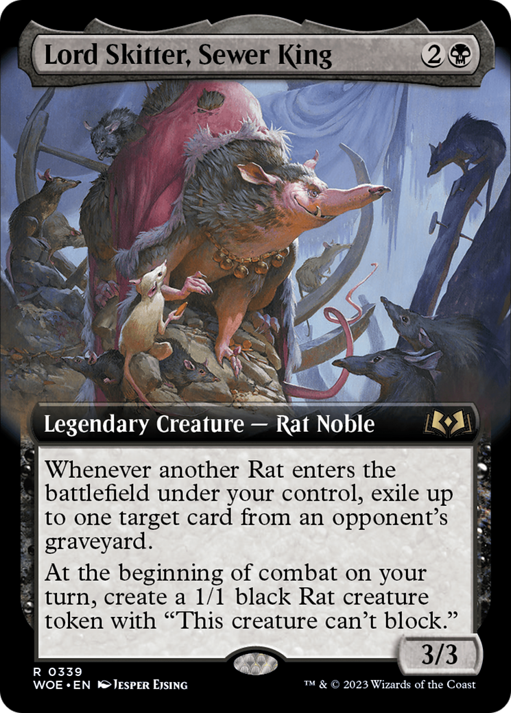 Lord Skitter, Sewer King (Extended Art) [Wilds of Eldraine] | Deep Dive Games St. Marys