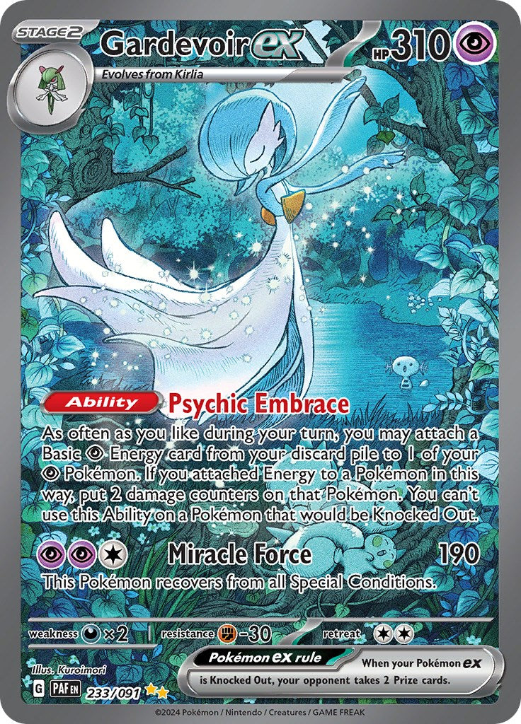 Gardevoir ex (233/091) [Scarlet & Violet: Paldean Fates] | Deep Dive Games St. Marys