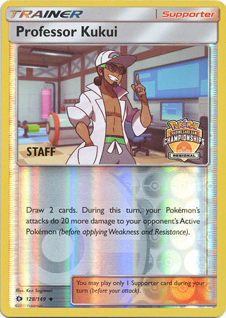 Professor Kukui (128/149) (Regional Championship Promo Staff) [Sun & Moon: Base Set] | Deep Dive Games St. Marys