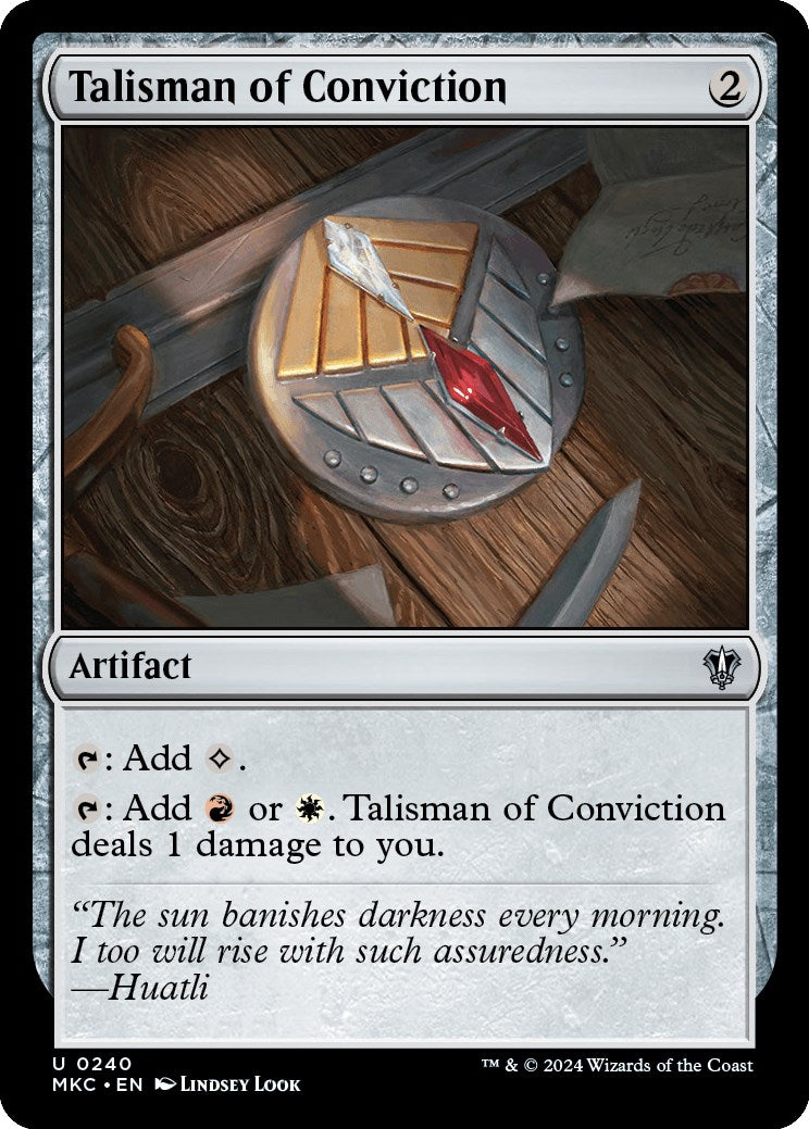 Talisman of Conviction [Murders at Karlov Manor Commander] | Deep Dive Games St. Marys