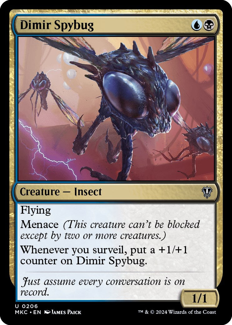 Dimir Spybug [Murders at Karlov Manor Commander] | Deep Dive Games St. Marys