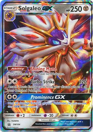 Solgaleo GX (SM104) (Jumbo Card) [Sun & Moon: Black Star Promos] | Deep Dive Games St. Marys