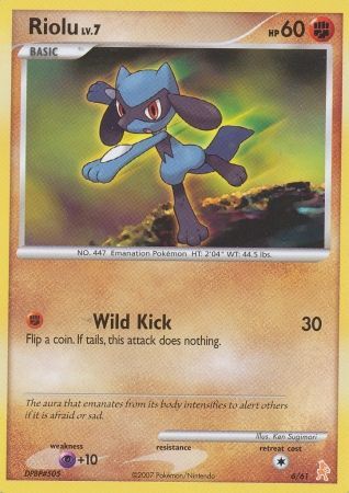 Riolu (6/61) [Diamond & Pearl: Trainer Kit - Lucario] | Deep Dive Games St. Marys