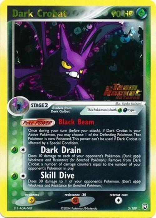 Dark Crobat (3/109) (Stamped) [EX: Team Rocket Returns] | Deep Dive Games St. Marys