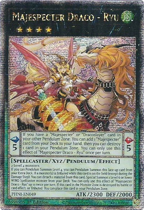 Majespecter Draco - Ryu [PHNI-EN049] Quarter Century Secret Rare | Deep Dive Games St. Marys