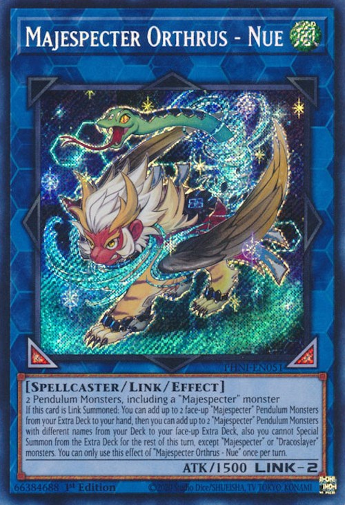 Majespecter Orthrus - Nue [PHNI-EN051] Secret Rare | Deep Dive Games St. Marys