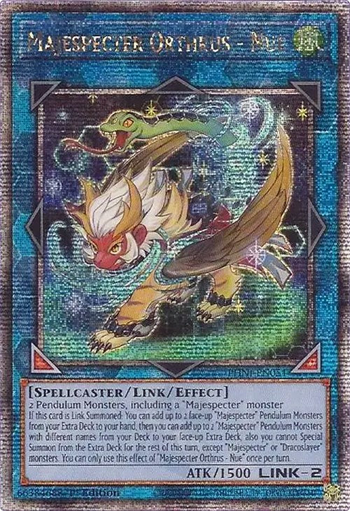 Majespecter Orthrus - Nue [PHNI-EN051] Quarter Century Secret Rare | Deep Dive Games St. Marys