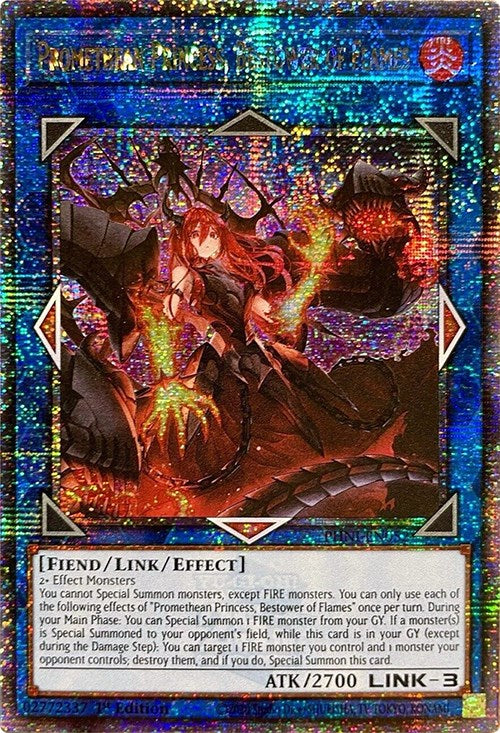 Promethean Princess, Bestower of Flames [PHNI-EN052] Quarter Century Secret Rare | Deep Dive Games St. Marys