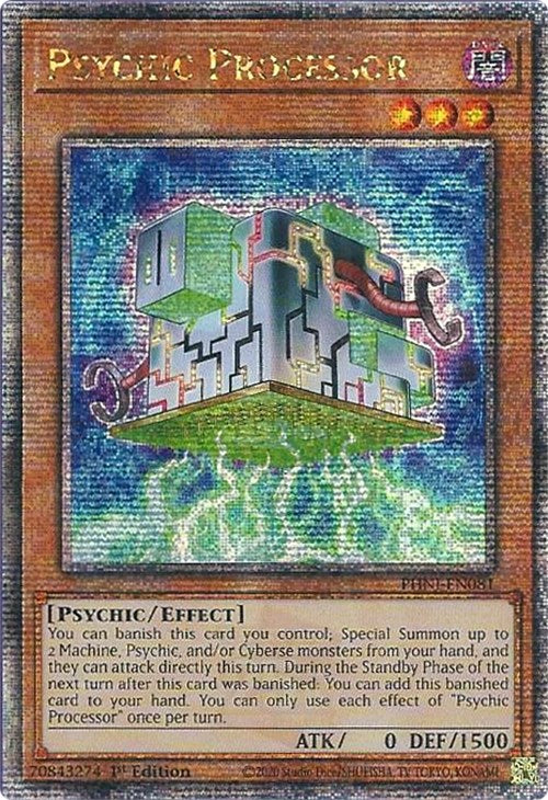 Psychic Processor [PHNI-EN081] Quarter Century Secret Rare | Deep Dive Games St. Marys