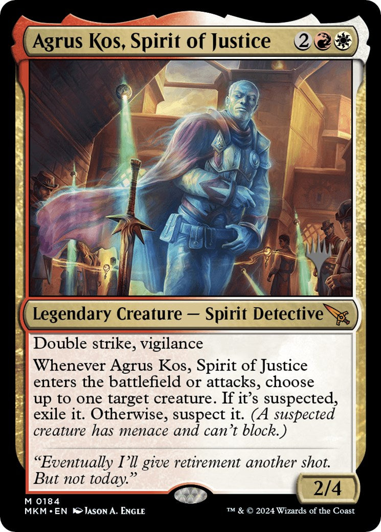 Agrus Kos, Spirit of Justice (Promo Pack) [Murders at Karlov Manor Promos] | Deep Dive Games St. Marys