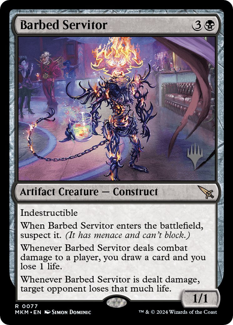 Barbed Servitor (Promo Pack) [Murders at Karlov Manor Promos] | Deep Dive Games St. Marys