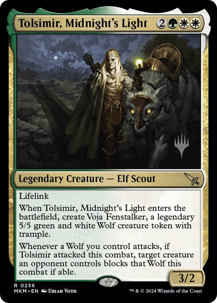 Tolsimir, Midnight's Light (Promo Pack) [Murders at Karlov Manor Promos] | Deep Dive Games St. Marys