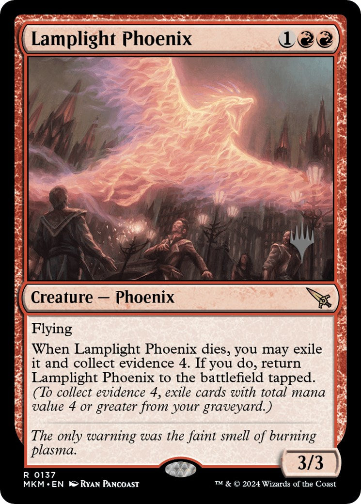 Lamplight Phoenix (Promo Pack) [Murders at Karlov Manor Promos] | Deep Dive Games St. Marys