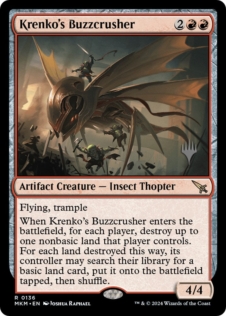 Krenko's Buzzcrusher (Promo Pack) [Murders at Karlov Manor Promos] | Deep Dive Games St. Marys