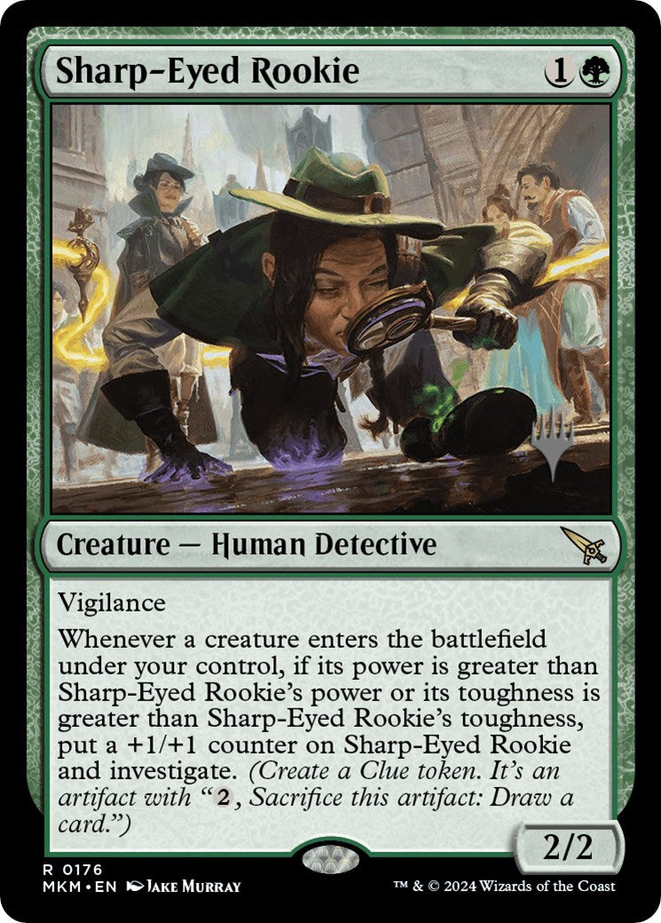 Sharp-Eyed Rookie (Promo Pack) [Murders at Karlov Manor Promos] | Deep Dive Games St. Marys