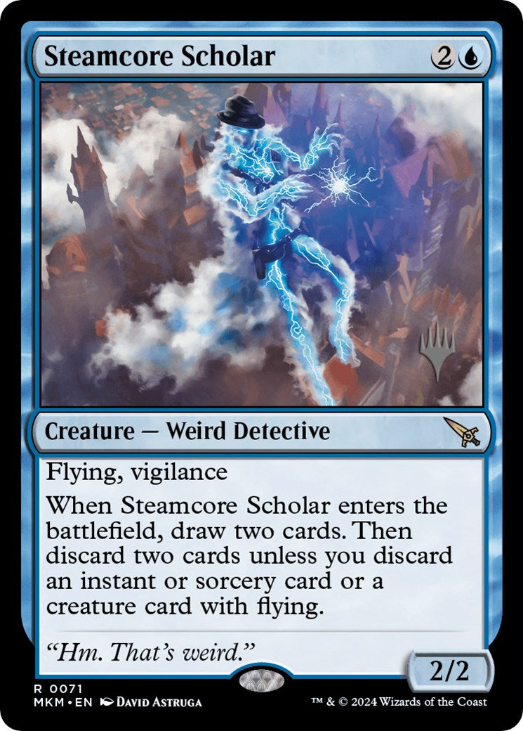 Steamcore Scholar (Promo Pack) [Murders at Karlov Manor Promos] | Deep Dive Games St. Marys