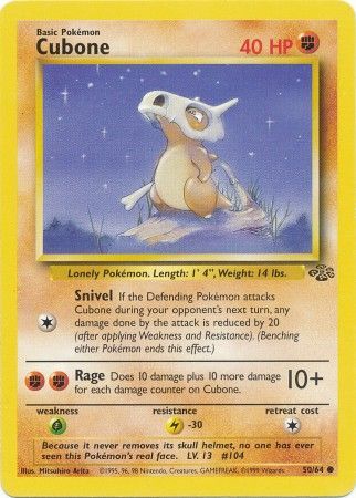 Cubone (50/64) [Jungle Unlimited] | Deep Dive Games St. Marys