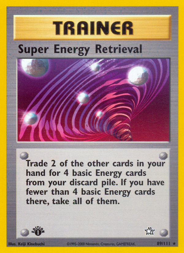 Super Energy Retrieval (89/111) [Neo Genesis 1st Edition] | Deep Dive Games St. Marys