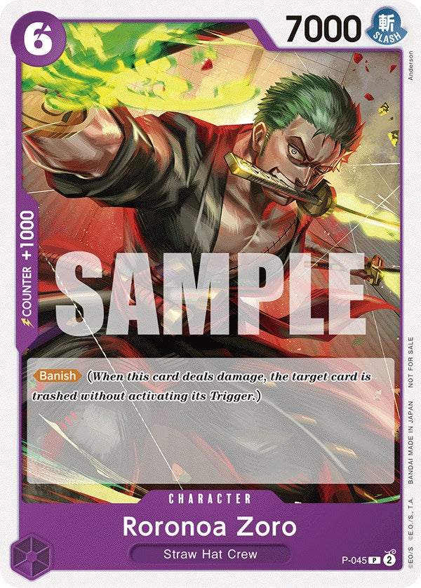 Roronoa Zoro (OP-06 Pre-Release Tournament) [Participant] [One Piece Promotion Cards] | Deep Dive Games St. Marys