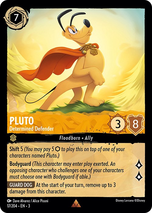 Pluto - Determined Defender (17/204) [Into the Inklands] | Deep Dive Games St. Marys