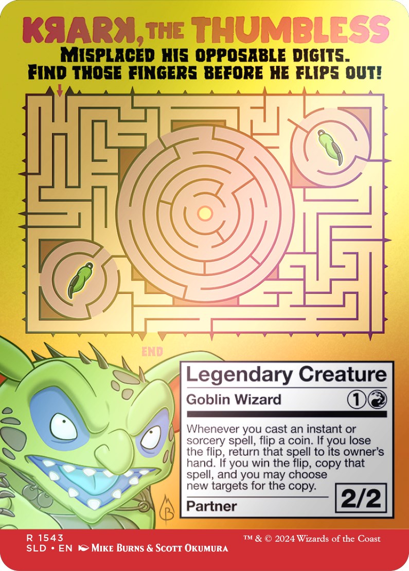 Krark, the Thumbless (Rainbow Foil) [Secret Lair Drop Series] | Deep Dive Games St. Marys