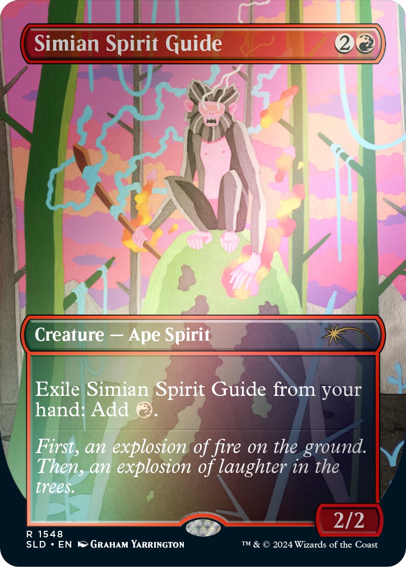 Simian Spirit Guide (Rainbow Foil) [Secret Lair Drop Series] | Deep Dive Games St. Marys