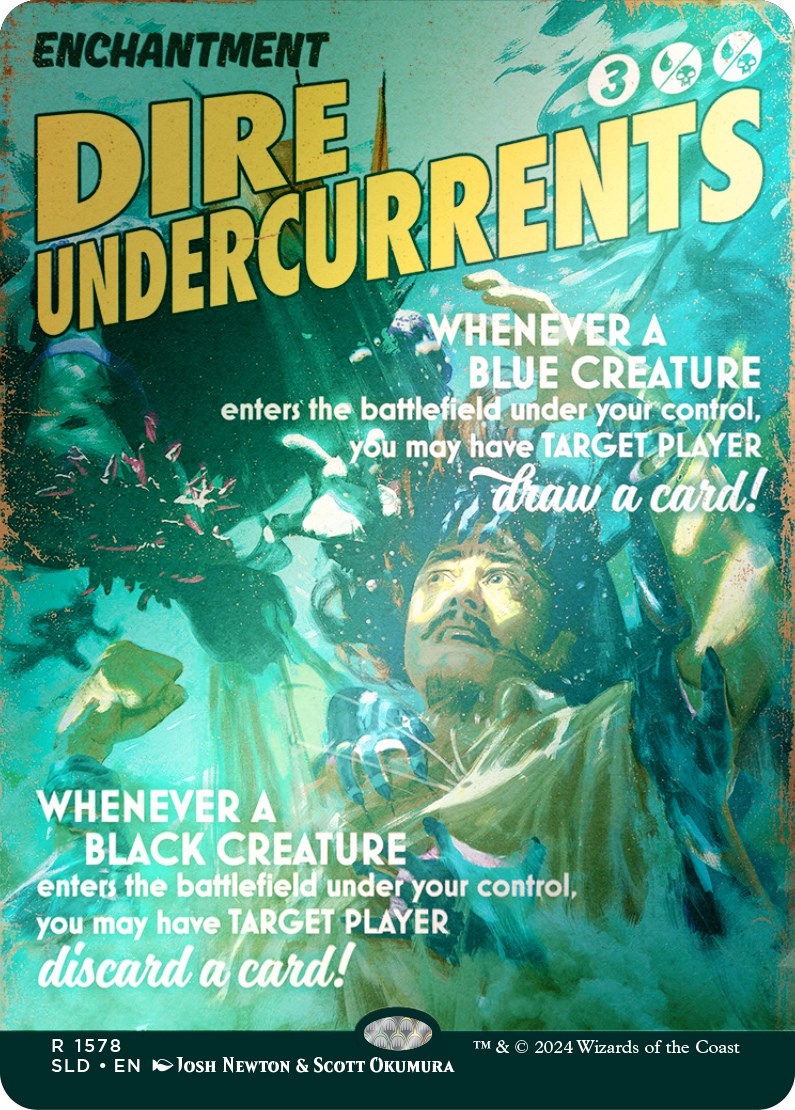 Dire Undercurrents (Rainbow Foil) [Secret Lair Drop Series] | Deep Dive Games St. Marys